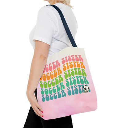 Personlised Soccer Sister Tote Bag