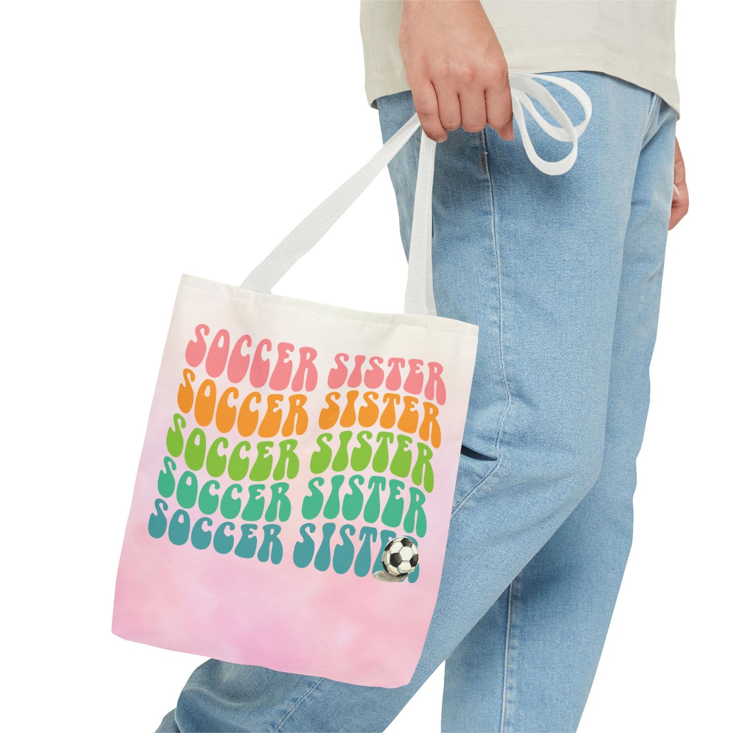 Personlised Soccer Sister Tote Bag
