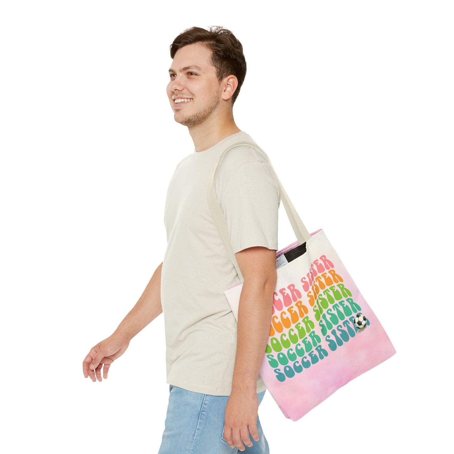 Personlised Soccer Sister Tote Bag