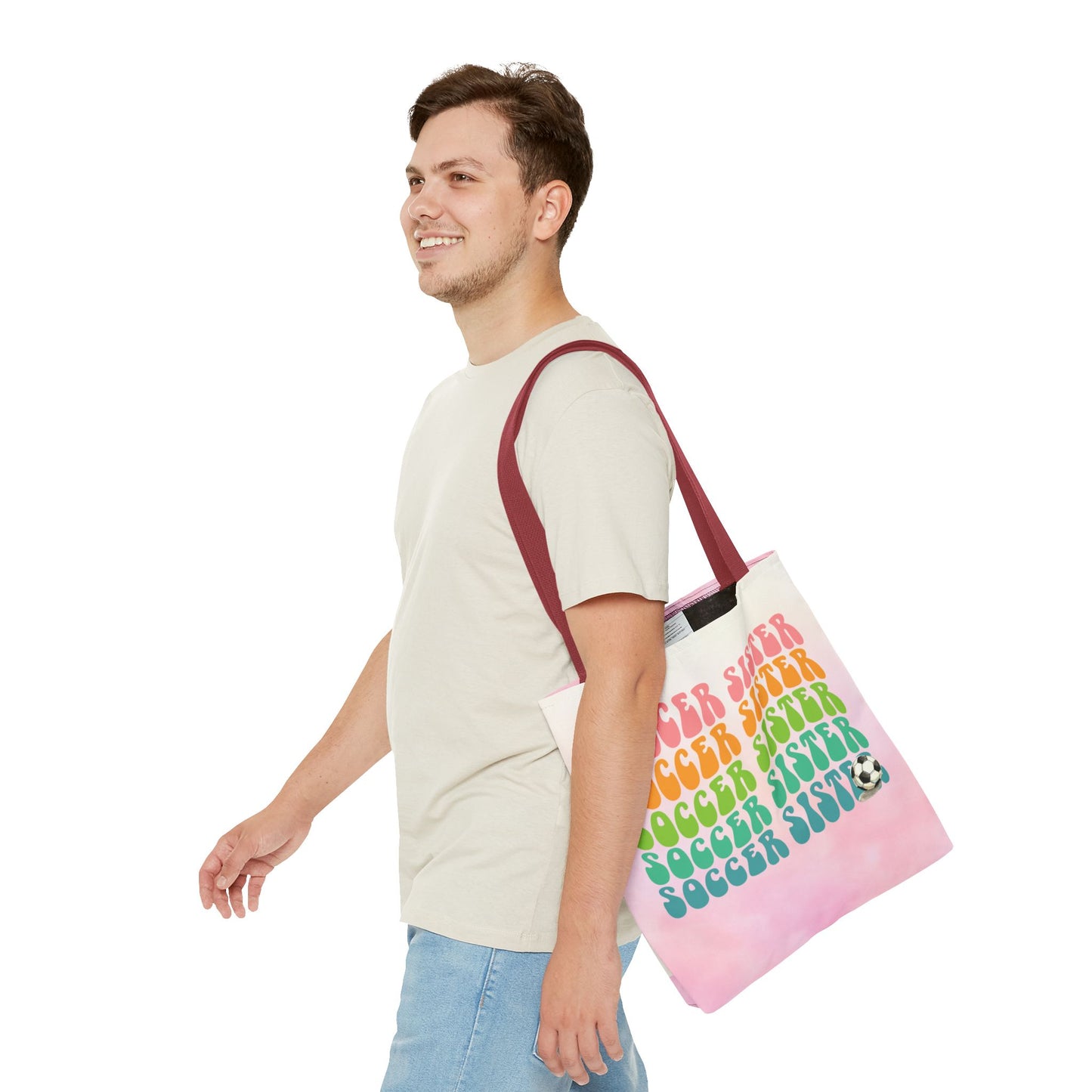 Personlised Soccer Sister Tote Bag