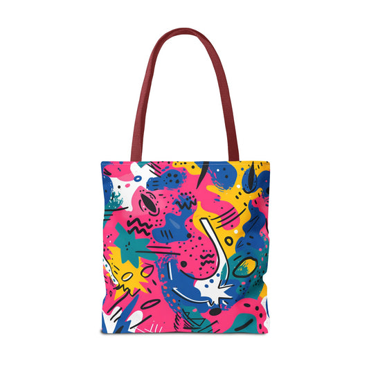 Fun Workout Day Fitness Mode All Day Everyday Tote Bag comic background