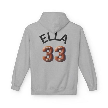Personlised Name & Number Football and Chill Hoodie