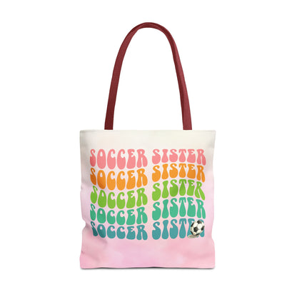 Personlised Soccer Sister Tote Bag