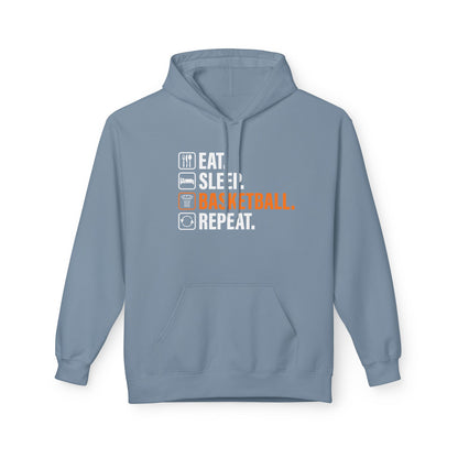 Eat Sleep Basketball Repeat with icon Hoodie