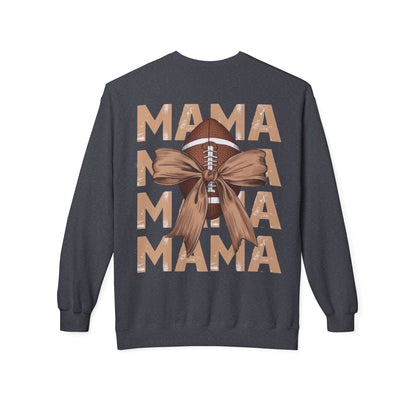 MAMA Football Ribbon Bow Sweatshirt