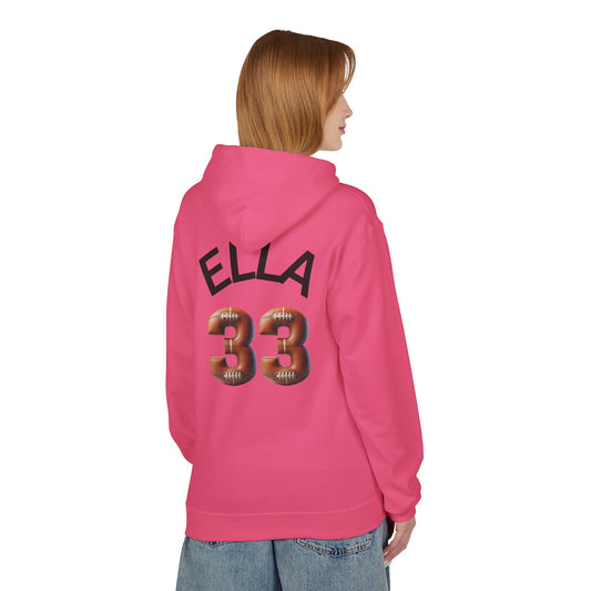Personlised Name & Number Football and Chill Hoodie