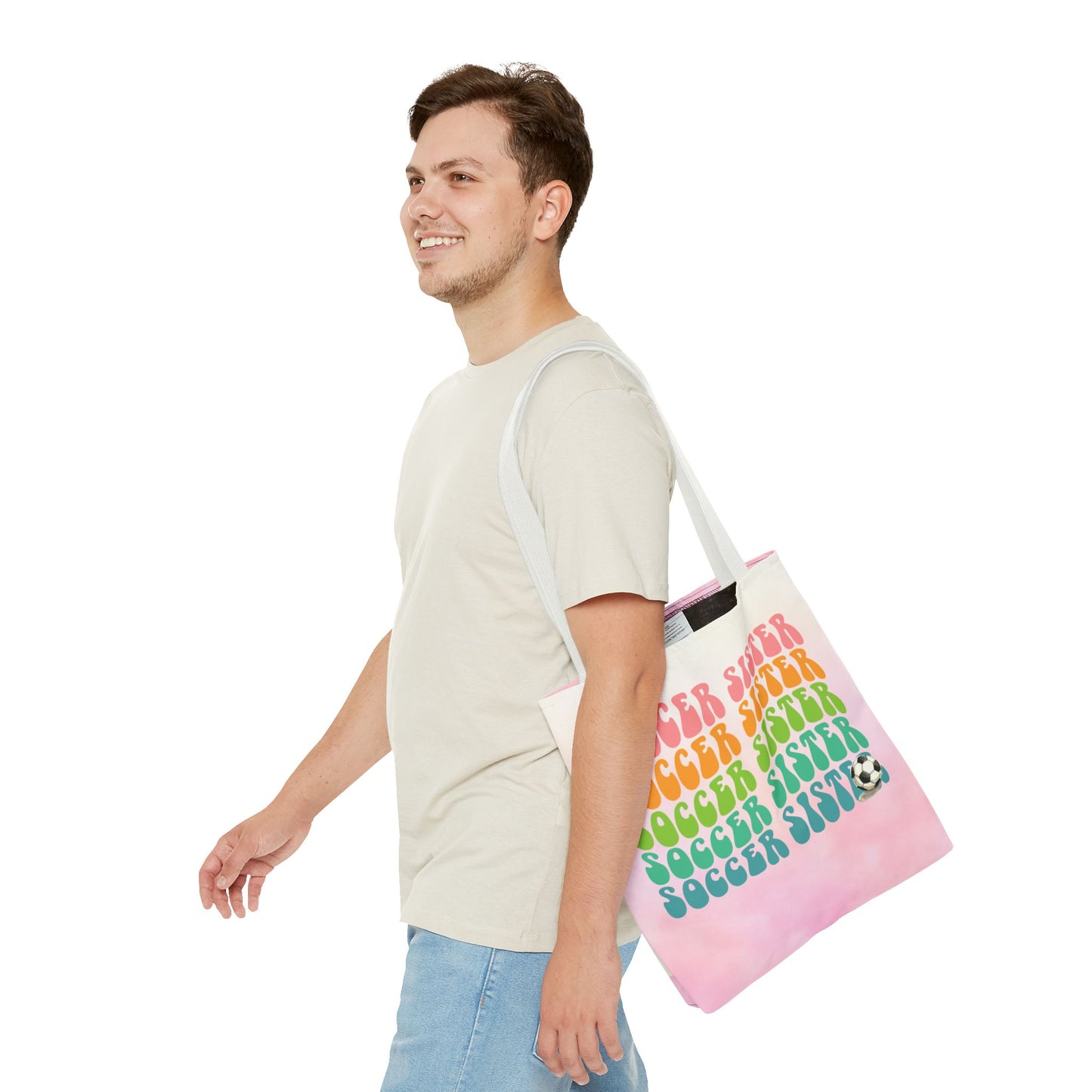 Personlised Soccer Sister Tote Bag