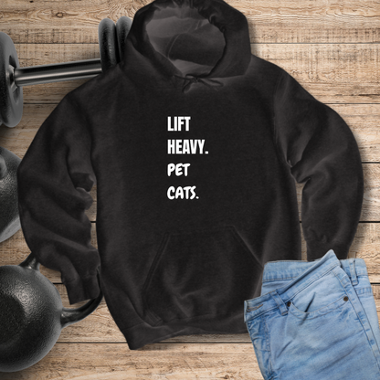 Lift Heavy Pet Cats Hoodie