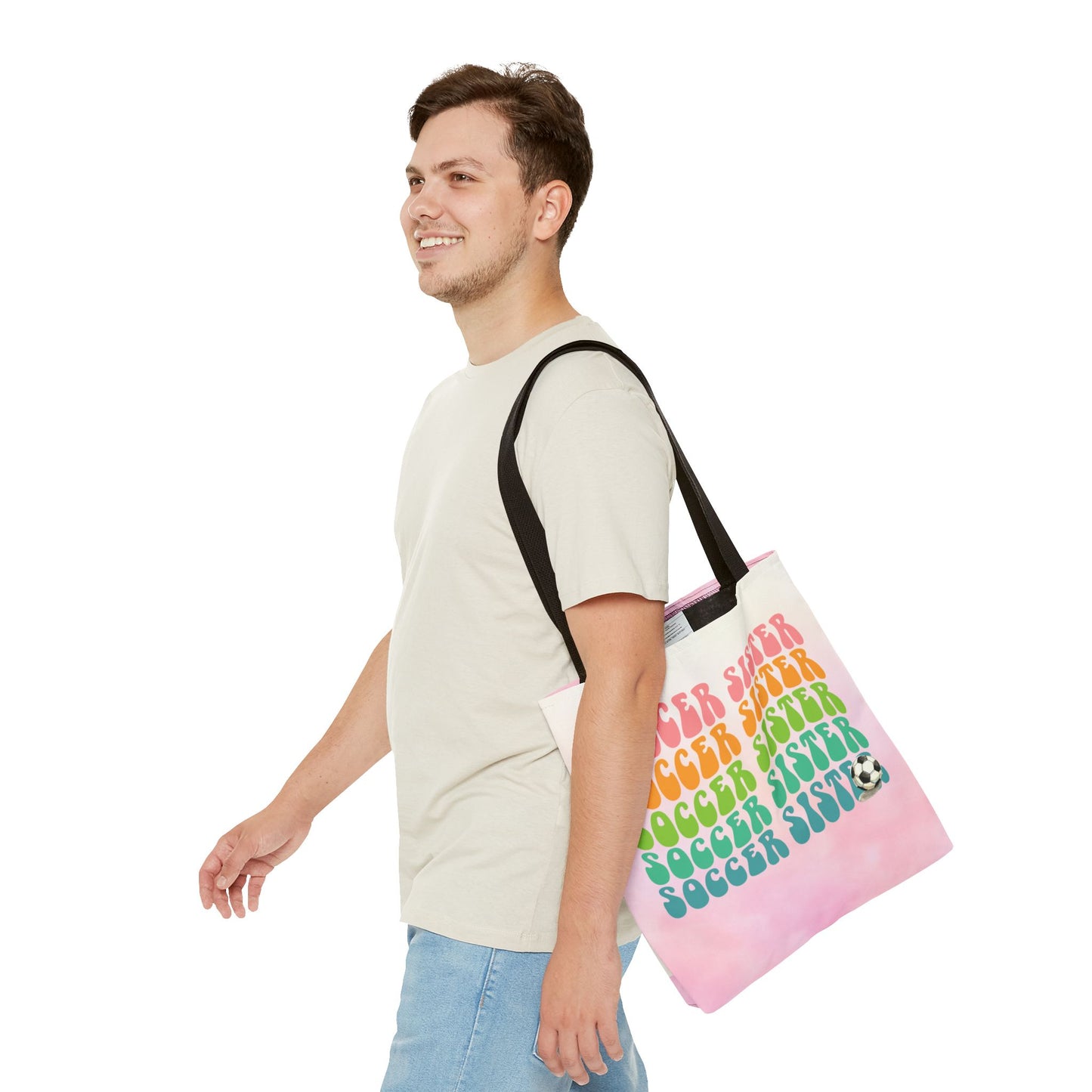 Personlised Soccer Sister Tote Bag