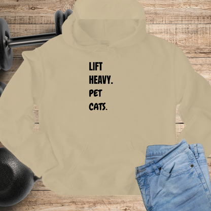 Lift Heavy Pet Cats Hoodie