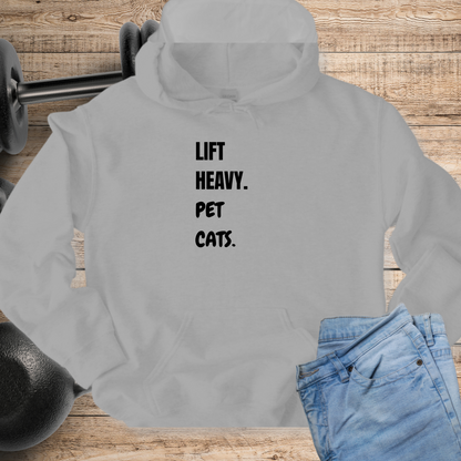 Lift Heavy Pet Cats Hoodie