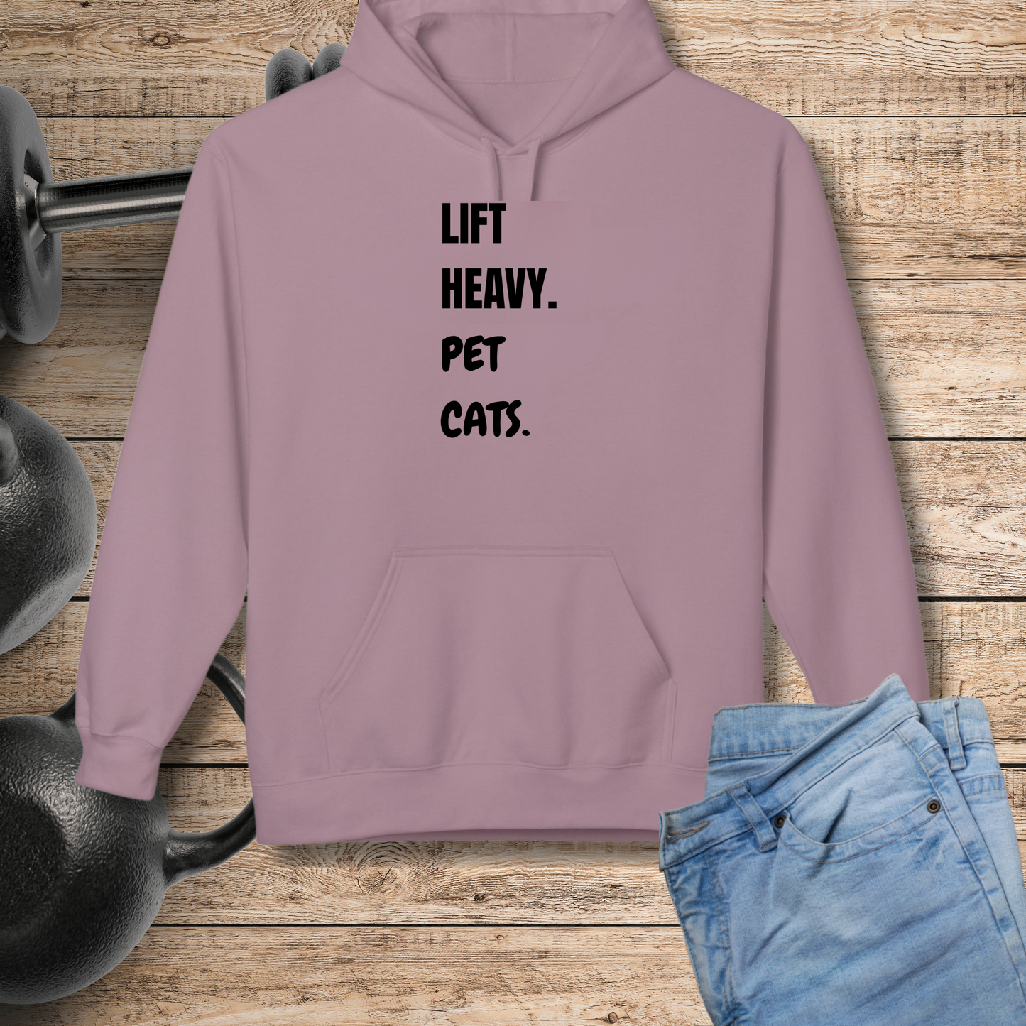 Lift Heavy Pet Cats Hoodie