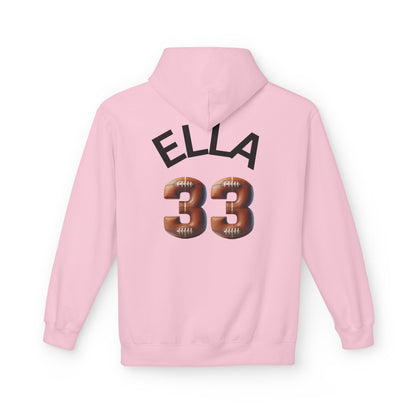 Personlised Name & Number Football and Chill Hoodie