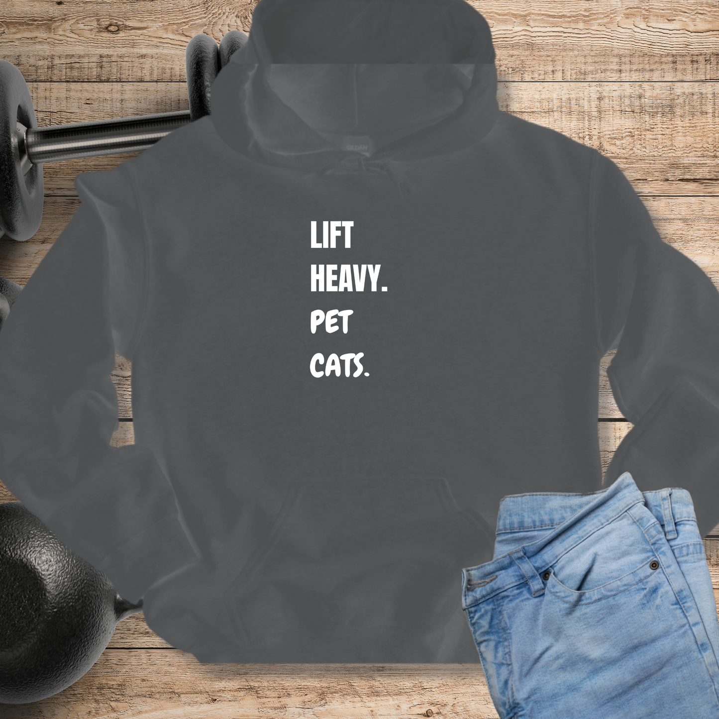 Lift Heavy Pet Cats Hoodie