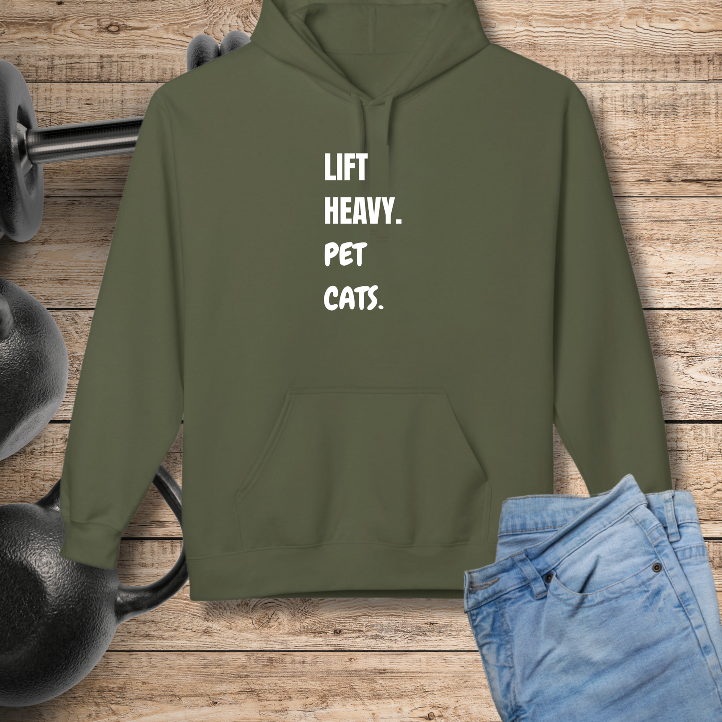 Lift Heavy Pet Cats Hoodie