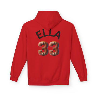 Personlised Name & Number Football and Chill Hoodie