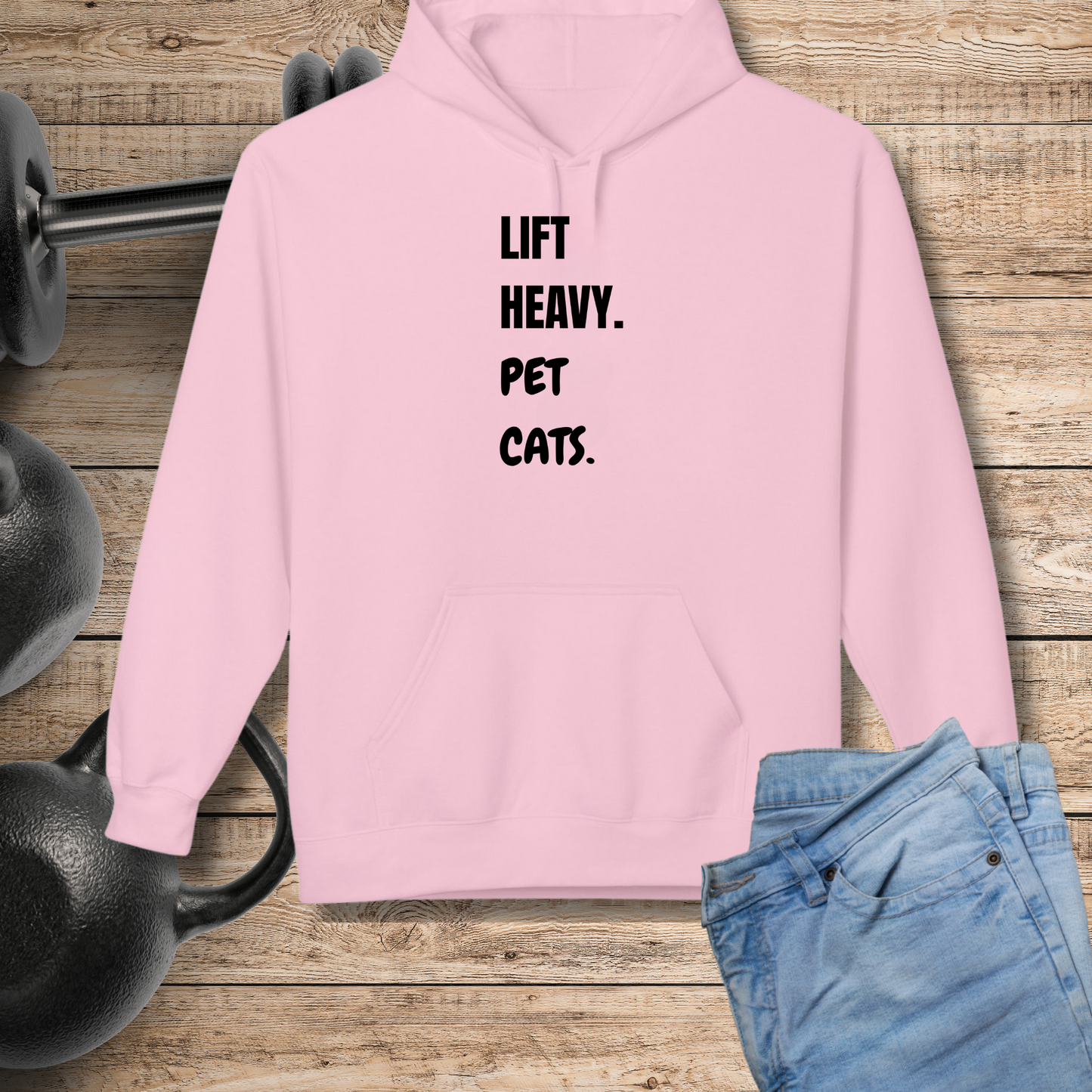 Lift Heavy Pet Cats Hoodie