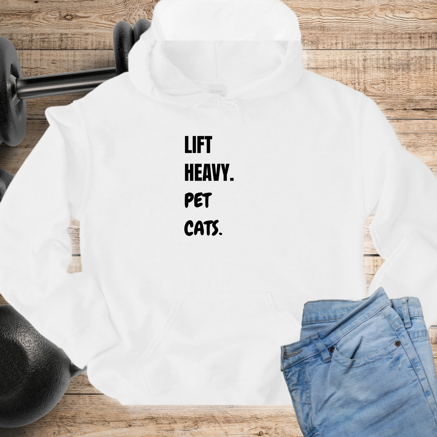 Lift Heavy Pet Cats Hoodie