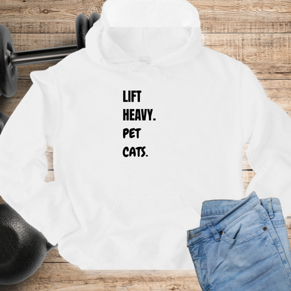 Lift Heavy Pet Cats Hoodie