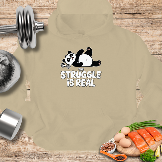 Cute Panda "The Struggle is Real" Hoodie
