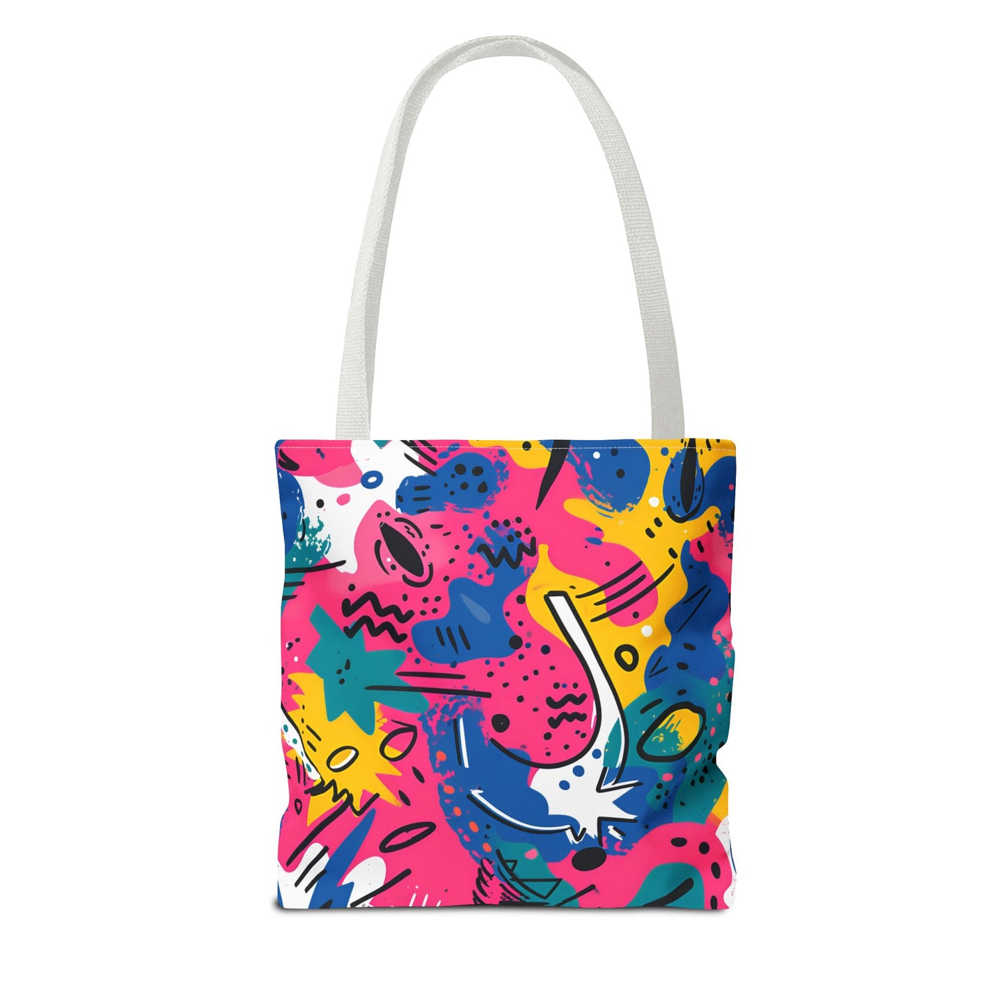 Fun Workout Day Fitness Mode All Day Everyday Tote Bag comic background