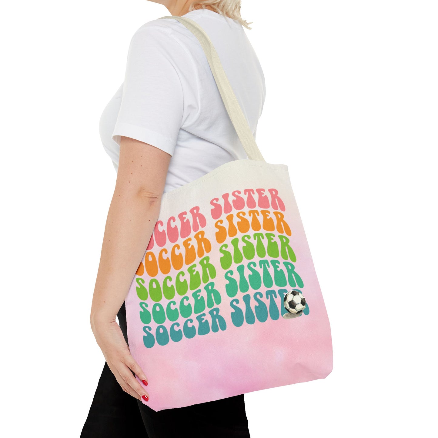 Personlised Soccer Sister Tote Bag