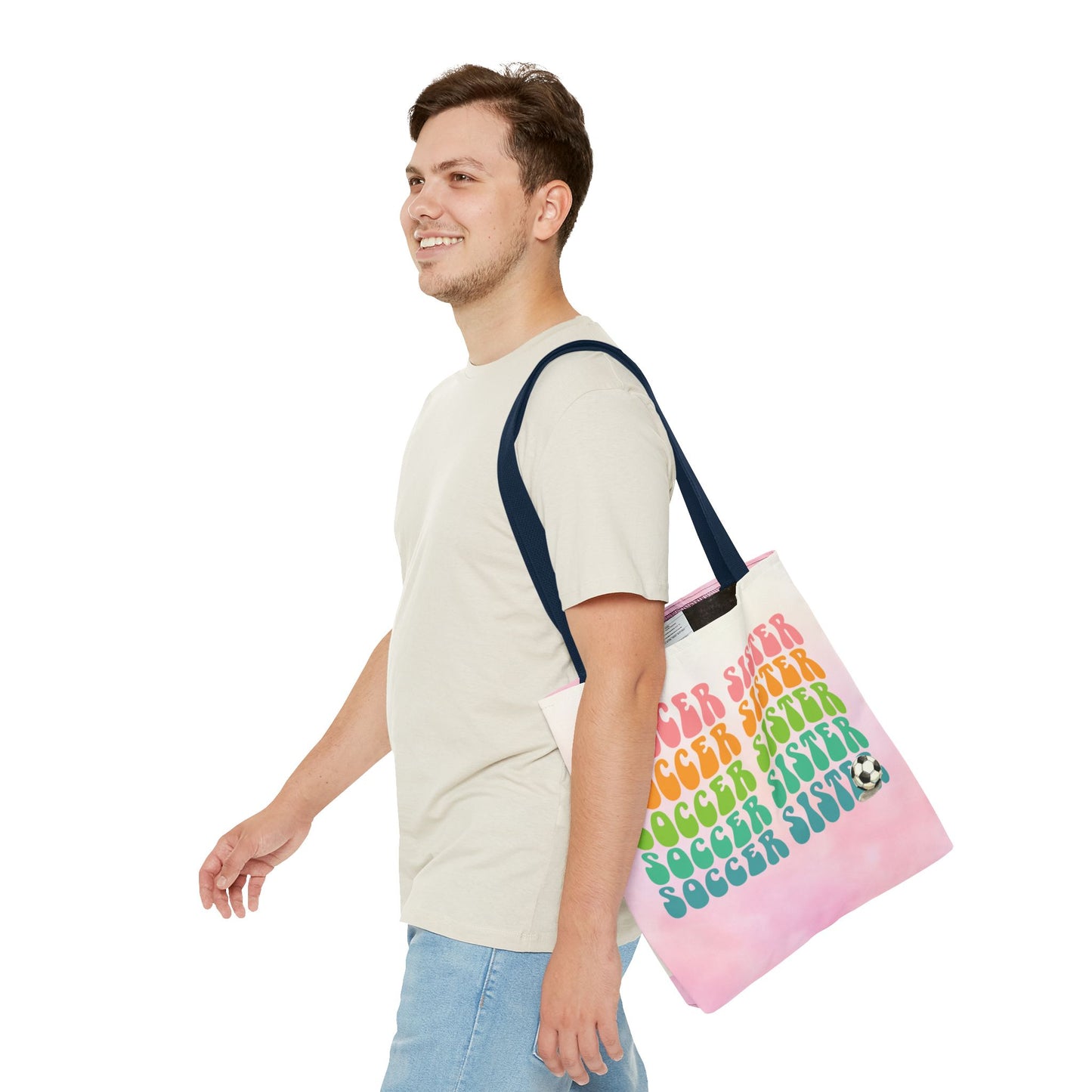 Personlised Soccer Sister Tote Bag