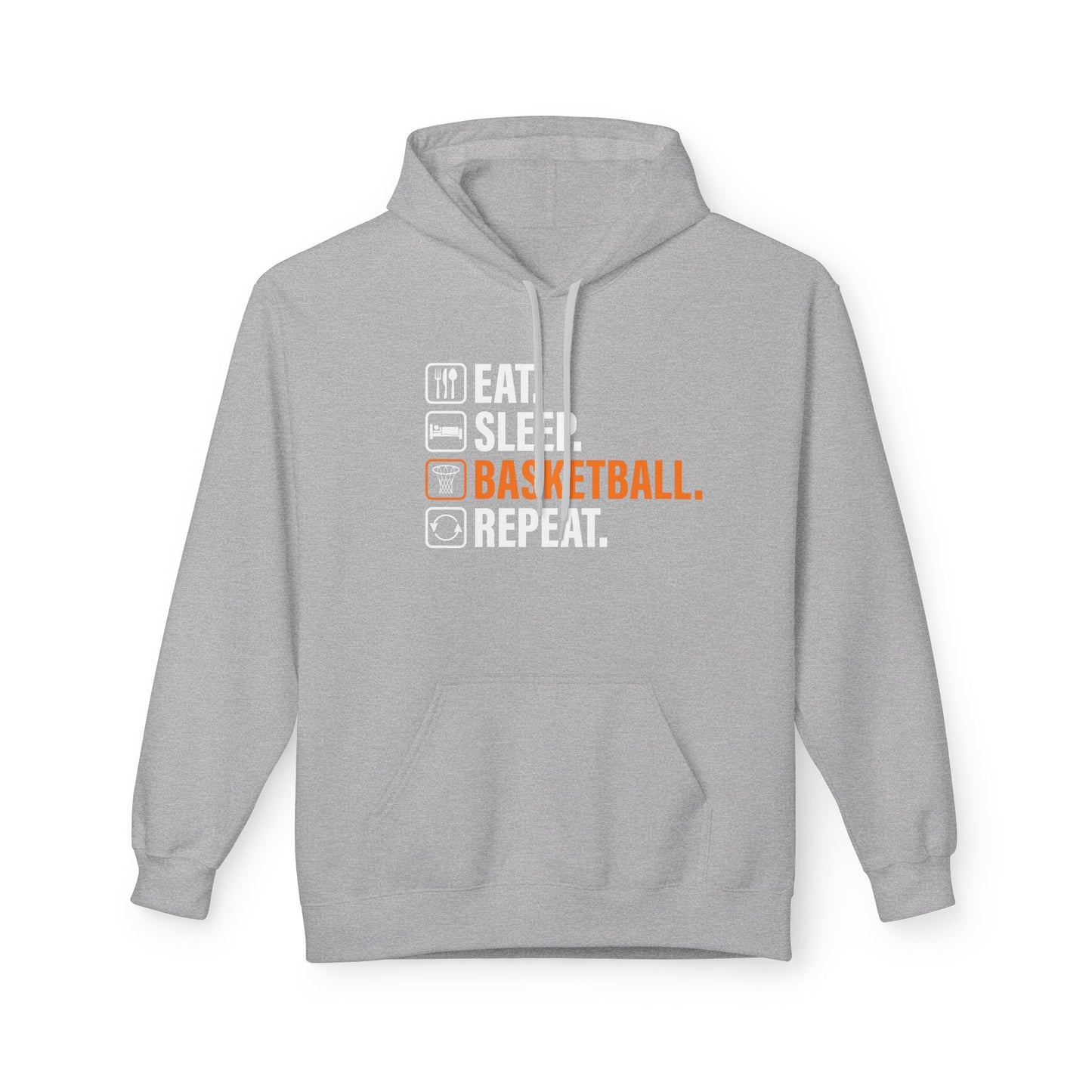 Eat Sleep Basketball Repeat with icon Hoodie