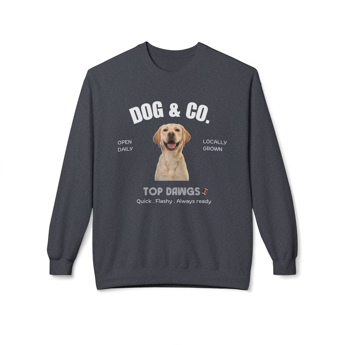 Dog & Co. Top Dawgs Sweatshirt | Football | 3 dog designs choice
