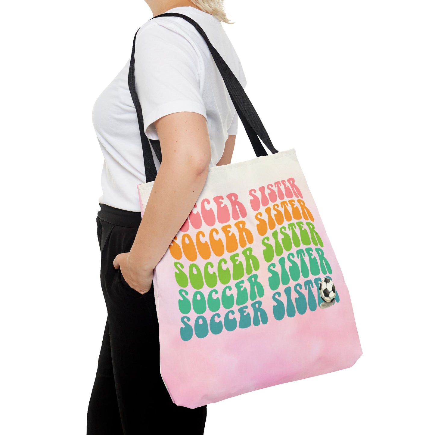Personlised Soccer Sister Tote Bag