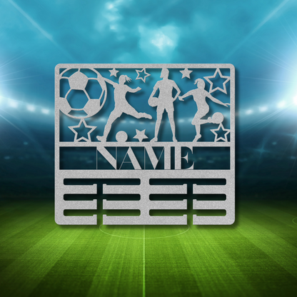 She's Leader Award Soccer | Personalized Soccer Award Holder Metal Signs
