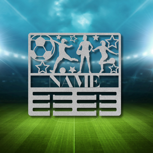 She's Leader Award Soccer | Personalized Soccer Award Holder Metal Signs