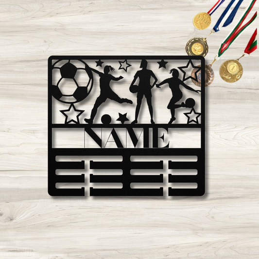 She's Leader Award Soccer | Personalized Soccer Award Holder Metal Signs